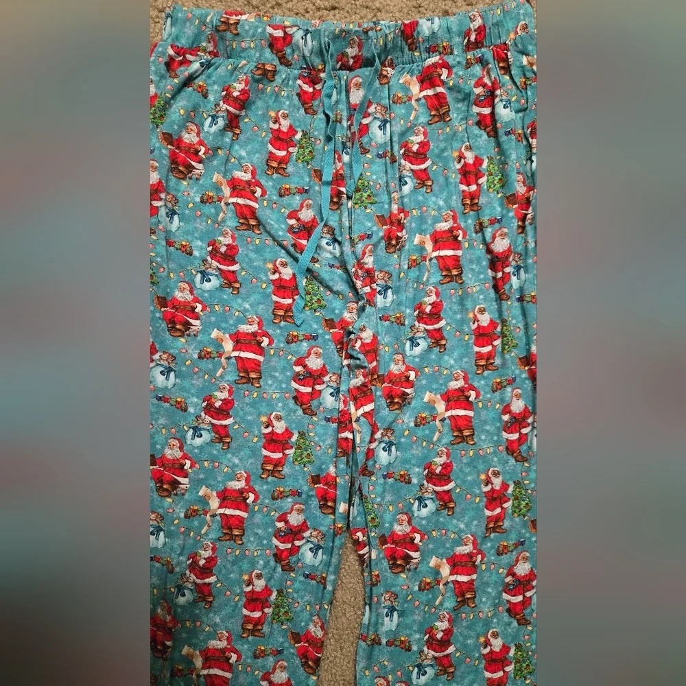 Mens Posh Peanut Jolly Saint Nick Christmas Santa Pajama Pants